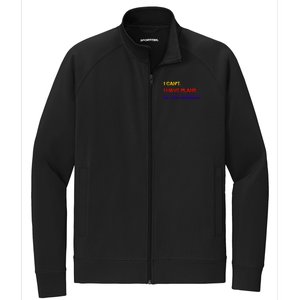 I Can't I Have Plans In The Garage Gift Stretch Full-Zip Cadet Jacket