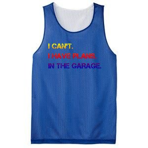 I Can't I Have Plans In The Garage Gift Mesh Reversible Basketball Jersey Tank