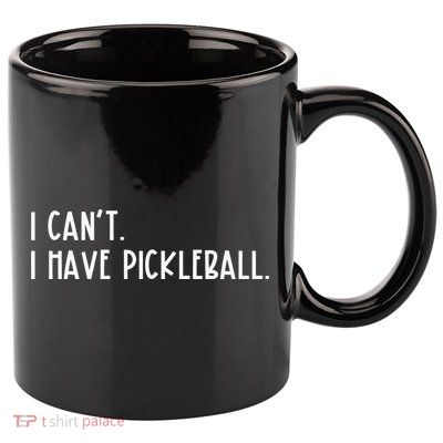 I Can't I Have Pickleball Vintage Pickleball 11oz C Handle Ceramic Mug