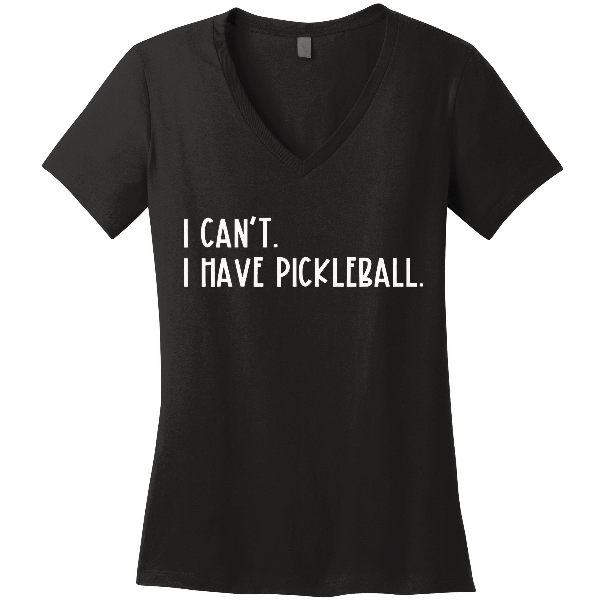 I Can't I Have Pickleball Vintage Pickleball Women's V-Neck T-Shirt
