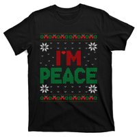 I Come In Peace IM Peace Matching Ugly Christmas Sweater Sweatshirt T-Shirt