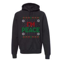 I Come In Peace IM Peace Matching Ugly Christmas Sweater Sweatshirt Premium Hoodie