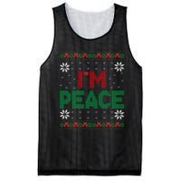 I Come In Peace IM Peace Matching Ugly Christmas Sweater Sweatshirt Mesh Reversible Basketball Jersey Tank