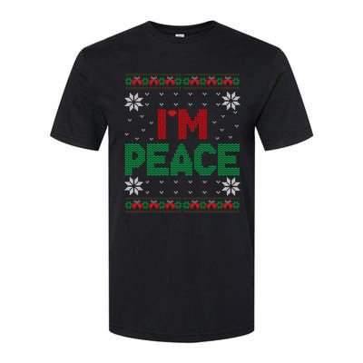 I Come In Peace IM Peace Matching Ugly Christmas Sweater Sweatshirt Softstyle CVC T-Shirt