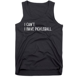 I Can't I Have Pickleball Peace Love Pickleball Tank Top