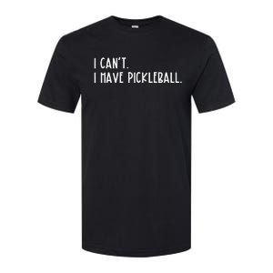 I Can't I Have Pickleball Peace Love Pickleball Softstyle CVC T-Shirt