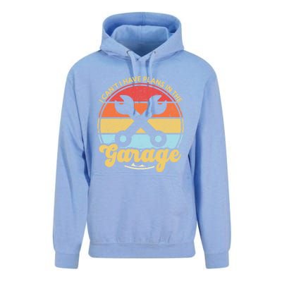 I Cant I Have Plans In The Garage Gift Unisex Surf Hoodie