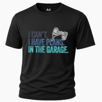 I Can't I Have Plans In The Garage Gift Mechanic Car Engine Funny Gift Cooling Performance Crew T-Shirt