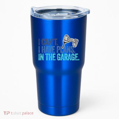 I Can't I Have Plans In The Garage Gift Mechanic Car Engine Funny Gift Tumbler