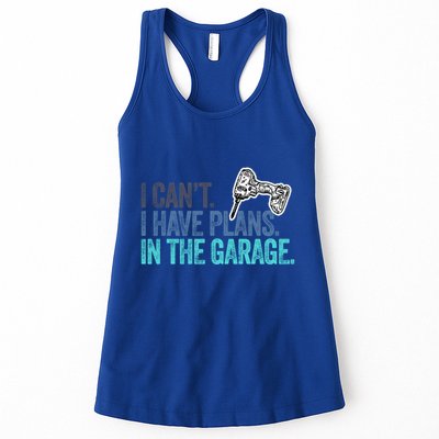 I Can't I Have Plans In The Garage Gift Mechanic Car Engine Funny Gift Womens Tank Top