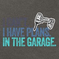 I Can't I Have Plans In The Garage Gift Mechanic Car Engine Funny Gift Cotton Canvas Backpack
