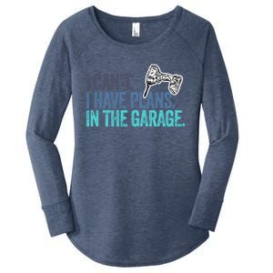 I Can't I Have Plans In The Garage Gift Mechanic Car Engine Funny Gift Women's Perfect Tri Tunic Long Sleeve Shirt