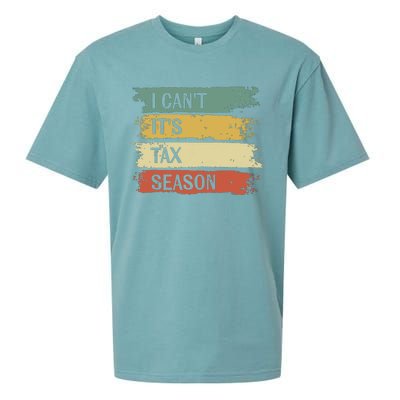 I Cant Its Tax Season Funny Accountant Gifts Accounting Sueded Cloud Jersey T-Shirt