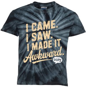 I Came I Saw I Made It Awkward Kids Tie-Dye T-Shirt