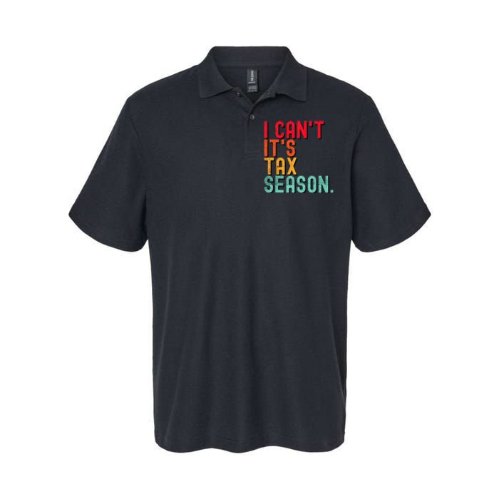 I Cant Its Tax Season Funny Accountant Accounting Softstyle Adult Sport Polo