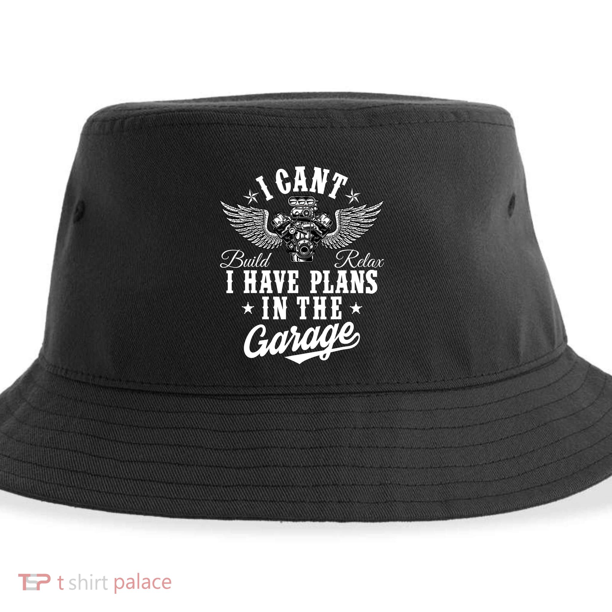 I Cant I Have Plans In The Garage Fathers Day Car Mechanics Sustainable Bucket Hat
