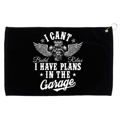 I Cant I Have Plans In The Garage Fathers Day Car Mechanics Grommeted Golf Towel