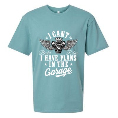 I Cant I Have Plans In The Garage Fathers Day Car Mechanics Sueded Cloud Jersey T-Shirt