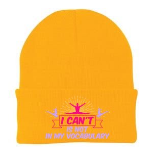 I Can’t Is Not In My Vocabulary Cute Gift Knit Cap Winter Beanie