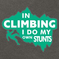 In Climbing I Do My Own Stunts Climbing Mountain Climbing Gift Cotton Canvas Backpack