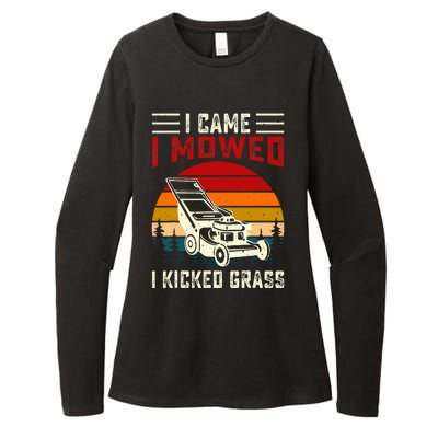 I Came I Mowed I Kicked Grass Womens CVC Long Sleeve Shirt