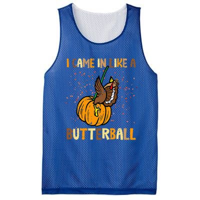 I Came In Like A Butterball Thanksgiving Turkey Mesh Reversible Basketball Jersey Tank