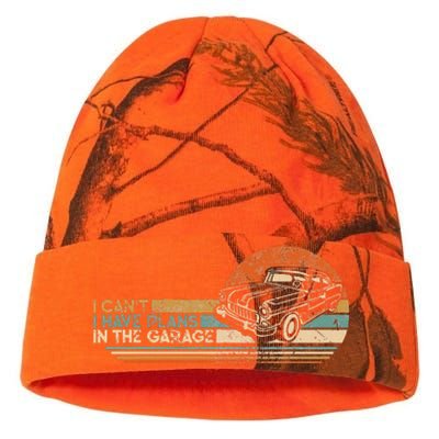 I Cant I Have Plans In The Garage Classic Car Mechanic Kati Licensed 12" Camo Beanie