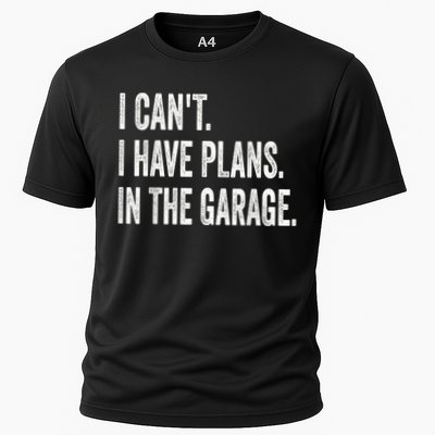 I Cant I Have Plans In The Garage Car Mechanic Design Print Performance Shirt