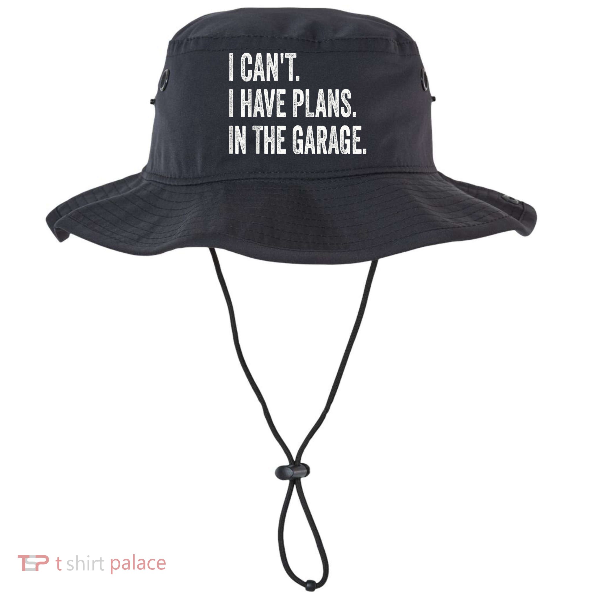 I Cant I Have Plans In The Garage Car Mechanic Design Print Bucket Hat