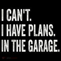 I Cant I Have Plans In The Garage Car Mechanic Design Print Crop Top