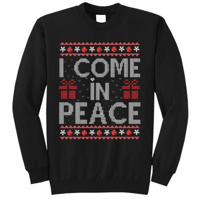 I Come In Peace IM Peace Matching Ugly Christmas Sweater Swea Sweatshirt