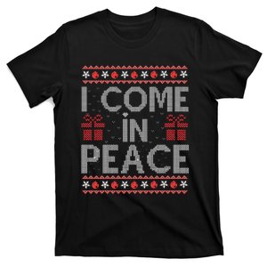 I Come In Peace IM Peace Matching Ugly Christmas Sweater Swea T-Shirt