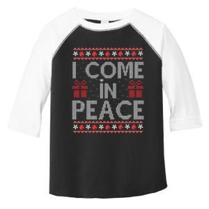 I Come In Peace IM Peace Matching Ugly Christmas Sweater Swea Toddler Fine Jersey T-Shirt