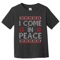 I Come In Peace IM Peace Matching Ugly Christmas Sweater Swea Toddler T-Shirt