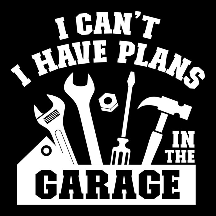 I Cant I Have Plans In The Garage Fathers Day Car Mechanics Gift Cooling Performance Crew T-Shirt
