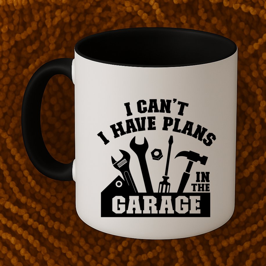 I Cant I Have Plans In The Garage Fathers Day Car Mechanics Gift Mug