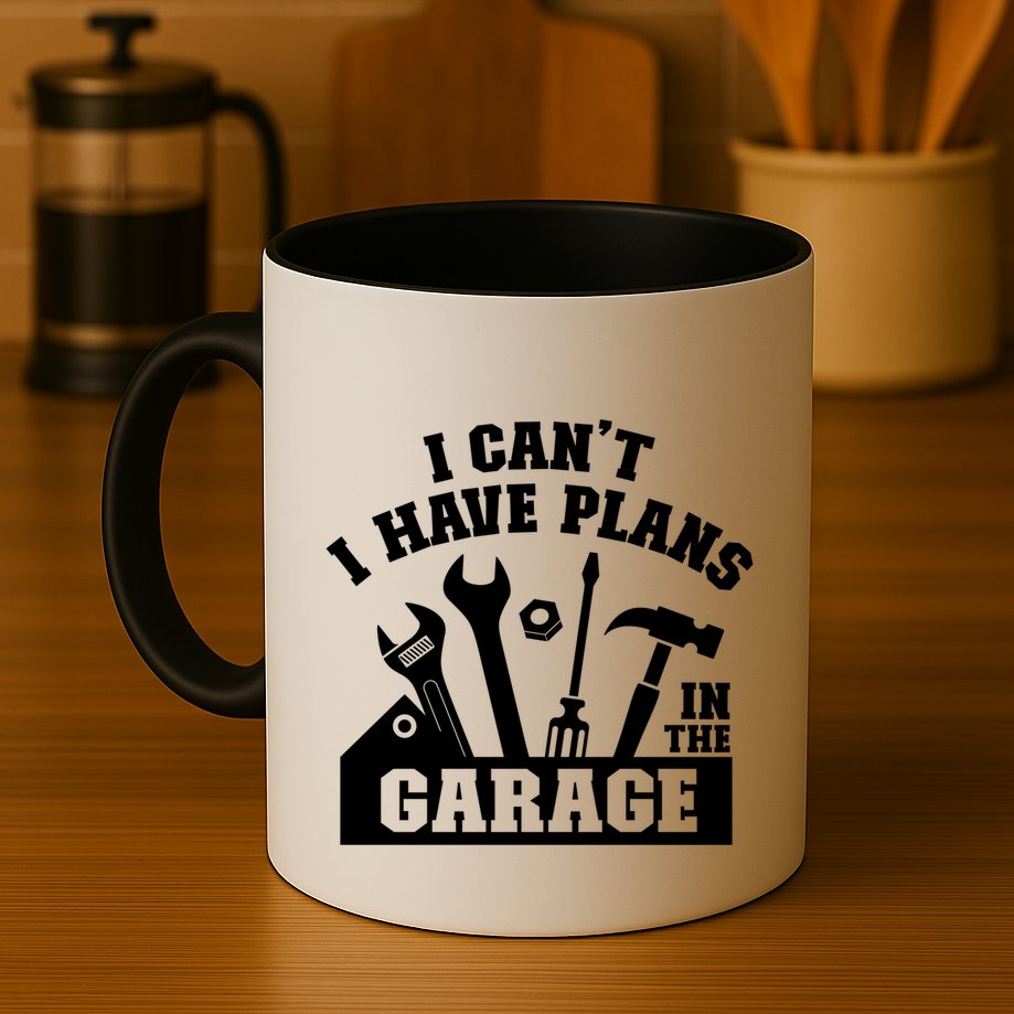 I Cant I Have Plans In The Garage Fathers Day Car Mechanics Gift Mug