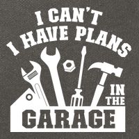 I Cant I Have Plans In The Garage Fathers Day Car Mechanics Gift Cotton Canvas Backpack