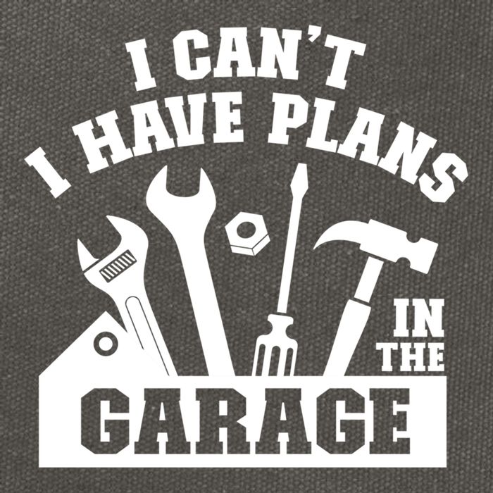 I Cant I Have Plans In The Garage Fathers Day Car Mechanics Gift Cotton Canvas Backpack
