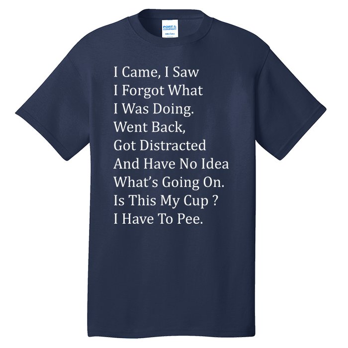 I Came I Saw Tall T-Shirt