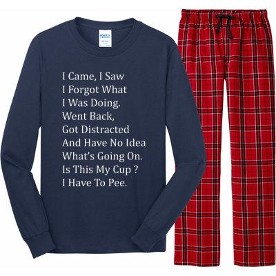 I Came I Saw Long Sleeve Pajama Set