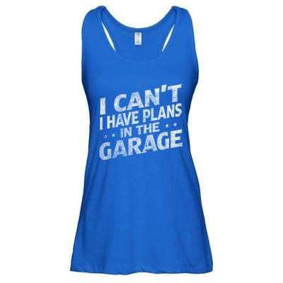 I Cant I Have Plans In The Garage Gift Funny Car Mechanic Gift Ladies Essential Flowy Tank