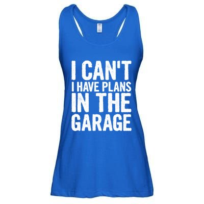 I Can't I Have Plans In The Garage Gift Ladies Essential Flowy Tank