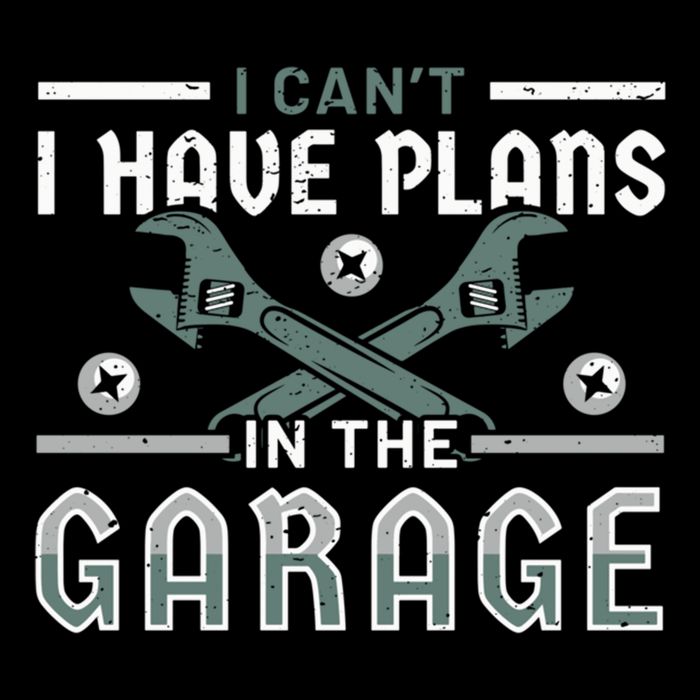 I Can´t I Have Plans In The Garage Gift Flexfit Unipanel Trucker Cap