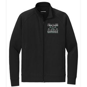 I Can´t I Have Plans In The Garage Gift Stretch Full-Zip Cadet Jacket