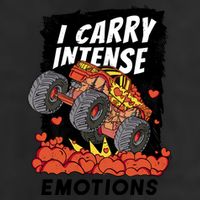 I Carry Intense Emotions Trucker Adult Drive Performance Visor