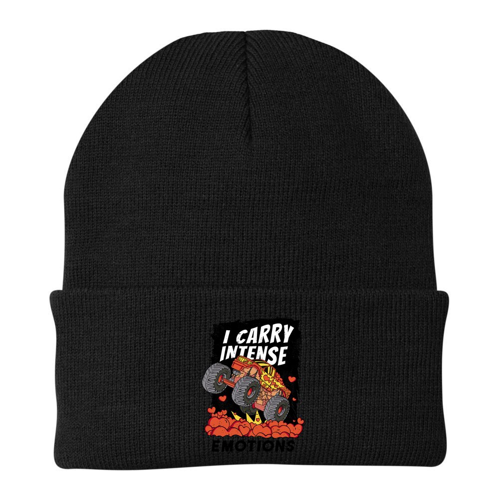 I Carry Intense Emotions Trucker Beanie