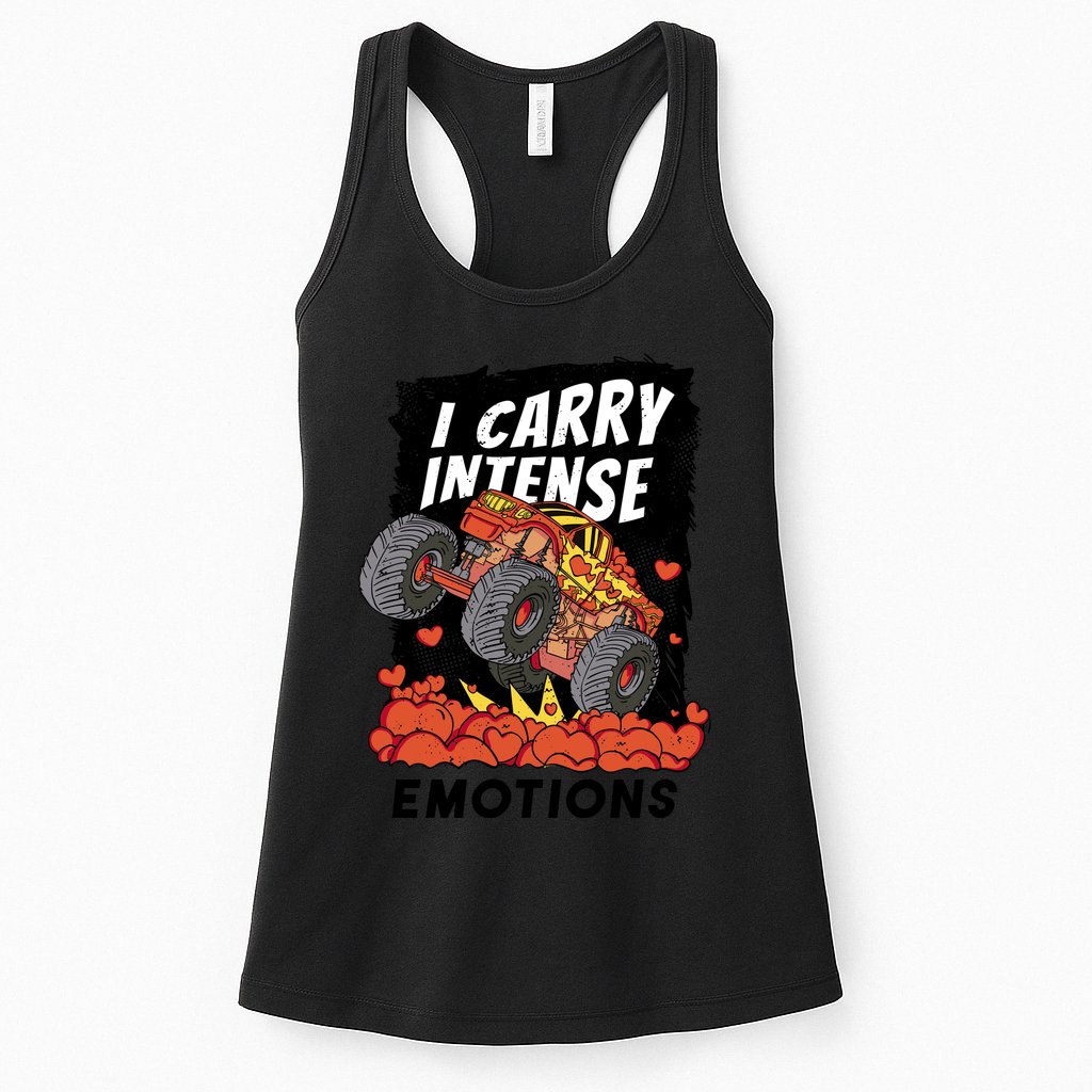 I Carry Intense Emotions Trucker Womens Tank Top