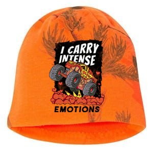 I Carry Intense Emotions Trucker Kati - Camo Knit Beanie