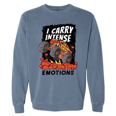 I Carry Intense Emotions Trucker Garment-Dyed Sweatshirt